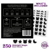 Picture of LivaClean 250CT Black Star Pimple Patches Midnight Magic w/Salicylic Acid & Tea Tree Oil - Pimple Patches for Face, Hydrocolloid Acne Patch, Cute Face Stickers, Zit Patch