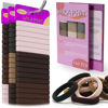 Picture of 120pc Hair Ties, Elastic Hair Bands for Thick, Curly, and Fine Hair, Soft & Durable, No Pulling, Perfect for Daily Use & Gift, Ideal for Women & Girls (Classic 5 Colors)
