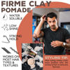 Picture of Suavecito Pomade Firme Clay 4 oz, 2 Pack - Strong Hold Hair Clay For Men - Low Shine Matte Hair Clay Pomade For Natural Texture Hairstyles