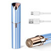 Picture of Facial Hair Remover for Women- as Seen on TV Painless Face Shaver -Mini Hair Remover, Electric Razor Shaver Portable Bikini Epilator for Lips, Chin, Armpit, Peach Fuzz, Fingers, Neck, Cheek(Blue)