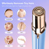 Picture of Facial Hair Remover for Women- as Seen on TV Painless Face Shaver -Mini Hair Remover, Electric Razor Shaver Portable Bikini Epilator for Lips, Chin, Armpit, Peach Fuzz, Fingers, Neck, Cheek(Blue)