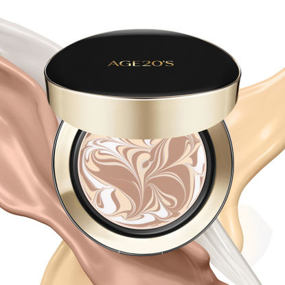 Picture of AGE20'S Signature Essence Pact SPF 50+ | Pack of 1 | 23W BEIGE | Cream Foundation, Dewy Finish, Natural Coverage | Korean Cushion Foundation