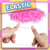 Picture of Teenitor Hair Bands, Rubber Elastics, 300pcs, Pink