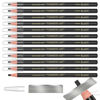 Picture of 12 Piece Black Colour Waterproof Eyebrows Pencil Tattoo Makeup And Microblading Supplies Kit-Permanent Eye Brow Liners In Waterproof Eyebrow Pencils Peel - Brow Pencil Set For Marking(12 Pcs)