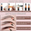 Picture of 12 Piece Black Colour Waterproof Eyebrows Pencil Tattoo Makeup And Microblading Supplies Kit-Permanent Eye Brow Liners In Waterproof Eyebrow Pencils Peel - Brow Pencil Set For Marking(12 Pcs)