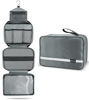 Picture of Maliton Toiletry Bag for Men & Women | Large Toiletry Bags for Traveling | Hanging Compact Hygiene Bag with 4 Compartments | Waterproof Bathroom Shower Bag (Gray)