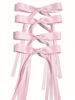 Picture of Ayesha Pink Hair Bows Clips Pink Coquette Bow Hair Ribbon Bowknot with Long Tail Pink Bows Barrettes Hair Accessories for Women Girls 4PCS