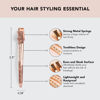 Picture of Kitsch Metal Duck Billed Hair Clips - Hair Styling Clips for Sectioning, Cutting, Coloring, Blow Drying and Makeup | Salon Quality Accessories - 6pcs (Rose Gold)