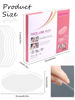 Picture of EBANKU 200 PCS Microblading Permanent Makeup Shower Face Shields Visors, Disposable Face Shields Masks for Hairspray Salon Supplies and Eyelash Extensions Eye Eyelid Surgery Aftercare