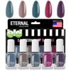 Picture of Eternal Blue Nail Polish Set for Women (DARK ELEGANT) - Brown Nail Polish Set for Girls - Pink Nail Polish Quick Dry & Long Lasting for Home DIY Manicure & Pedicure - Made in USA, 13.5mL (Set of 5)
