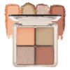 Picture of Eyeshadow Quads Blendable Glitter Matte Eyeshadow Palette, Orange Khaki Nude Champagne Gold Sparkly Four Eyeshadow Palette Makeup,Everyday Nature Long-Lasting Waterproof Women Girls Eye Shadow 3#