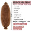 Picture of 3 Packs Springy Afro Twist Braiding Hair 16 Inch Pre Fluffed Spring Twist Hair For Faux Soft Locs Light Golden Brown Synthetic Marley Twist Crochet Braiding Hair Extension For Women（16Inch3Pcs,27#）