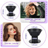 Picture of JANYUN 40 Pcs Black Magic Silicone Hair Rollers Include 20pcs Large Sleeping Curlers and 20pcs Small Silicone Hair Curlers (Pure Black)