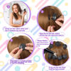 Picture of JANYUN 40 Pcs Black Magic Silicone Hair Rollers Include 20pcs Large Sleeping Curlers and 20pcs Small Silicone Hair Curlers (Pure Black)