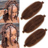 Picture of 16 Inch Soft Springy Afro Twist Braiding Hair 3 Packs Pre Fluffed Wrapping Hair For Distressed Faux Locs Honey Brown Marley Twist Crochet Braiding Hair Synthetic Extension For Women（8Strands/Pack,30#）