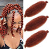 Picture of Pre Separated Springy Afro Twist Hair 16 Inch 3 Packs Ginger Pre Fluffed Spring Twist Hair For Distressed Soft Locs Afro Twist Hair Natural Marley Twist Braiding Hair Extensions (16 Inch 3Pcs, 350#)