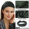 Picture of Yeshan Wide Headbands for Women Large African Bandana Headbands Non Slip Boho Headbands Yoga Running Sports Workout Gym Turbans Thick Headbands,Pack of 6 No4(Dark Colors 6 pcs)