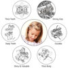Picture of ADRIONE Clear Mini Hair Clips - 100 Pack Small Decorative Flower Clips for Women, Girls, Teens, Kids, Baby, Toddler