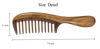Picture of Louise Maelys 2pcs Wooden Wide Tooth Hair Comb Sandalwood Tail Combs for Curly Thick Hair Styling