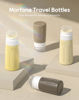 Picture of Morfone 16 Pack Silicone Travel Bottles Set for Toiletries TSA Approved Travel Containers Leakproof Squeezable Refillable Accessories 2oz 3oz for Shampoo Conditioner Lotion Liquids (Brown Yellow)