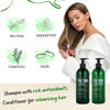 Picture of Tea Tree Shampoo and Conditioner Set for Hair Growth, Thinning Hair Loss Treatments Women & Men, Thickening Products, Paraben & Sulfate Free 20.2 FL Oz Each.