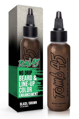 Picture of Tomb45 Beard & Lineup Enhancement (Brown/Black) - Water-proof, Shampoo safe, Safe on Skin