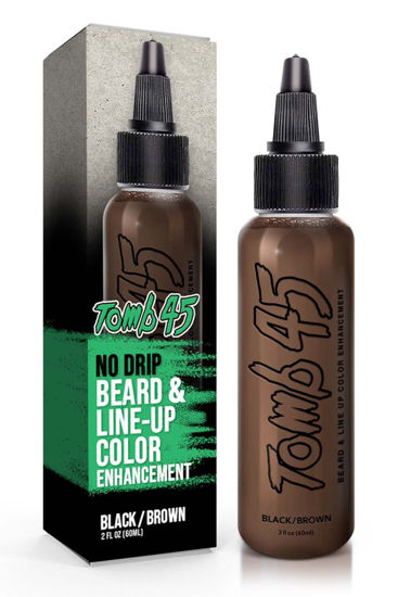 Picture of Tomb45 Beard & Lineup Enhancement (Brown/Black) - Water-proof, Shampoo safe, Safe on Skin