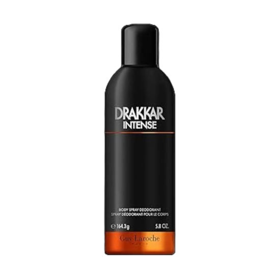 Picture of Drakkar Intense by Guy Laroche, Seductive & irresistible Body Spray, Ambery fougere fragrance, Long Lasting Mens Cologne, Body Spray for Men 6.8 Fl.Oz.