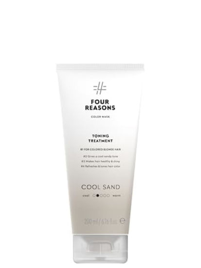 Picture of Four Reasons Color Mask - Cool Sand Blonde - (27 Colors) Color Depositing Conditioner, Toning Treatment, Tone & Enhance Color-Treated Hair - Semi Permanent Hair Dye, Vegan and Cruelty-Free, 6.76 fl oz