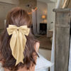 Picture of Large Hair Bows for Women Khaki Silky Satin Hair Bow Hair Clips Long Tail French Hair Ribbon Coquette Bows Hair Accessories for Girls