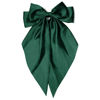Picture of Large Hair Bows for Women Blackish Green Silky Satin Hair Bow Hair Clips Long Tail French Hair Ribbon Coquette Bows Hair Accessories for Girls