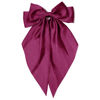 Picture of Large Hair Bows for Women Purple Red Silky Satin Hair Bow Hair Clips Long Tail French Hair Ribbon Coquette Bows Hair Accessories for Girls