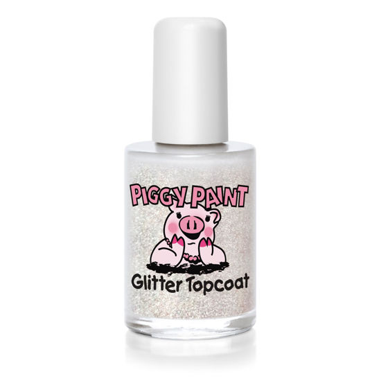 Picture of Piggy Paint Glitter Topcoat Nail Polish - 0.5 oz.