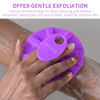 Picture of Silicone Body Scrubber Shower Bath Brush, More Hygienic Than Traditional Loofah, Lather Nicely, Long Lasting, Gentle Exfoliating for Women Men Baby Sensitive Skin, 1 Pack, Purple