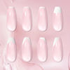 Picture of Born Pretty French Manicure Kit,Nail Stamper and 2Pcs Gel Nail Polish,Include Jelly Milky Pink White Colors for French Tip