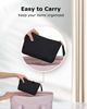 Picture of BAGSMART Small Cosmetic Bag, Elegant Roomy Makeup Bags,Great Gifts for Women,Travel Waterproof Toiletry Bag Accessories Organizer Gifts(Black-1pcs)