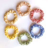 Picture of SILVR BEAR Luxury Satin Scrunchies, No Damage Small Hair Ties for Thin Hair, Softer than Silk Ponytail Holders for Women, Girls, Men, 6 Pack Pastel Shades