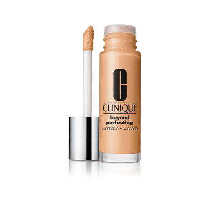 Picture of Clinique Beyond Perfecting Liquid Lightweight Full Coverage Foundation + Concealer For Dry Combination to Oily Skin Types, Oat, 1 Fl Oz