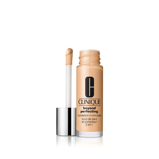 Picture of Clinique Beyond Perfecting Liquid Lightweight Full Coverage Foundation + Concealer For Dry Combination to Oily Skin Types, Biscuit, 1 Fl Oz
