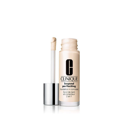 Picture of Clinique Beyond Perfecting Liquid Lightweight Full Coverage Foundation + Concealer For Dry Combination to Oily Skin Types, Shell, 1 Fl Oz