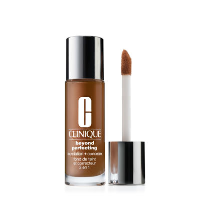 Picture of Clinique Beyond Perfecting Liquid Lightweight Full Coverage Foundation + Concealer For Dry Combination to Oily Skin Types, Clove, 1 Fl Oz