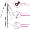 Picture of 8 Packs Goddess Faux Locs Crochet Hair for Black Women, Long Goddess Locs Crochet Hair, Boho Style Locs, River Locs Crochet Hair with Curly Ends (22Inch, T27#, 8Packs)