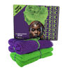 Picture of AFRIKI African Net Sponge Exfoliating Washcloth, 2 Pieces African Exfoliating Sponge, Real, Authentic, Black Owned Bath Sponge, Back Scrubber, Dead Skin Remover