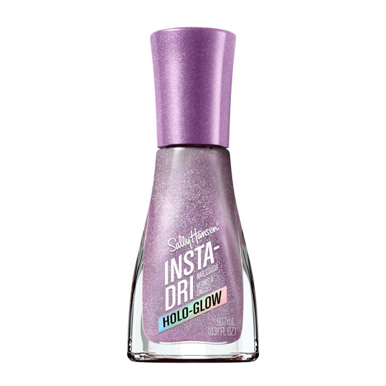Picture of Sally Hansen Insta-Dri® Holo-Glow, Lustrous Lilac, Quick Dry, Long Lasting, Streak-Free Shine, Metallic Purple Nail Polish
