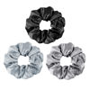 Picture of OLESILK 100% Mulberry Silk-Scrunchies for Hair Sleep, Women Grils Silk Hair Ties for Frizz & Breakage Curly Hair, No Damage, Elastics Ponytail Holder, 3 Pack