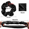 Picture of OLESILK 100% Mulberry Silk-Scrunchies for Hair Sleep, Women Grils Silk Hair Ties for Frizz & Breakage Curly Hair, No Damage, Elastics Ponytail Holder, 3 Pack
