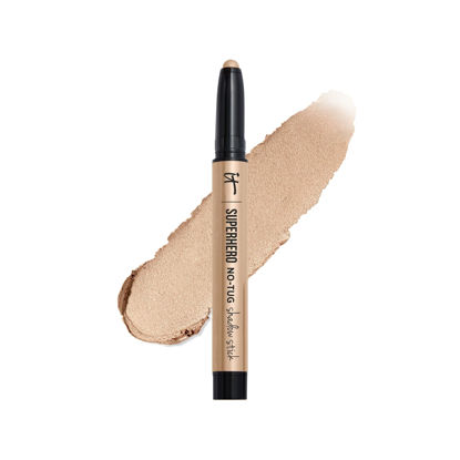 Picture of IT Cosmetics Superhero No-Tug Waterproof Eyeshadow Stick, Bold Bubbly - Longwear, Blendable Cream Eyeshadow with Built-In Primer - Suitable for Sensitive Eyes - 0.05 oz