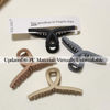 Picture of Nalodu 4.3 Inch Hair Claw Clips Large No Slip Big Matte Jaw Butterfly Clip for Thin Fine Thick Hair Women, 4 Pack