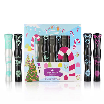 Picture of essence Lash Princess Mascara Set | 4 Vegan & Cruelty-Free Mascaras | False Lash Effect, Waterproof, Primer, Curl & Volume | Stocking Stuffer for Beauty Lovers