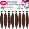 Picture of Alrence Pre Stretched Braiding Hair Long Braid 26 Inch 8 Packs Professional Braiding Hair Extensions Synthetic Crochet Twist Braids (26 Inch, 30#)